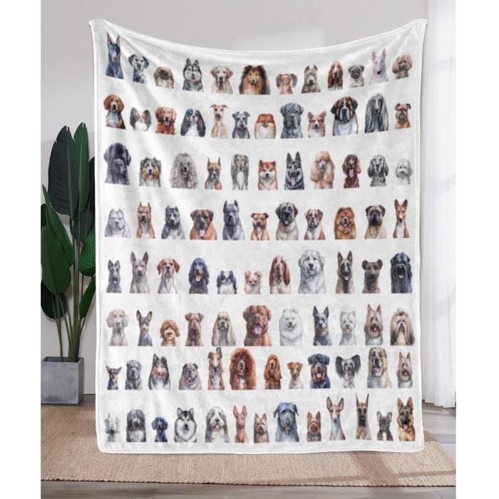 マイクロファイバー毛布シングルサイズ【152x203cm】リアルな犬 マイクロファイバー毛布シングルサイズ【152x203cm】リアルな犬