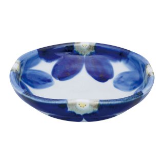 藍花 角漬物鉢