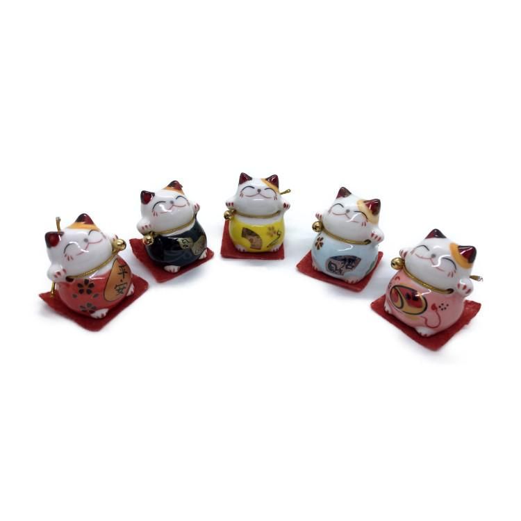 新品 大人気商品  陶器招き猫5個セット 東京おみやげ堂オンラインショップ - 人形
