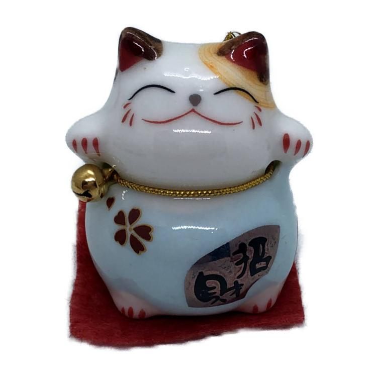 Amazon.co.jp: ご縁猫 富士山(M-SIZE 黒 Black）右手あげ/陶器