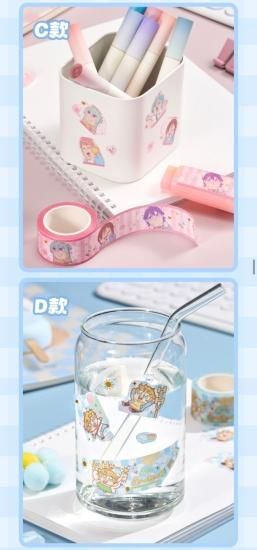 在庫】あんスタ 中国 ぶくぶ マスキングテープ - 丸の猫（株）