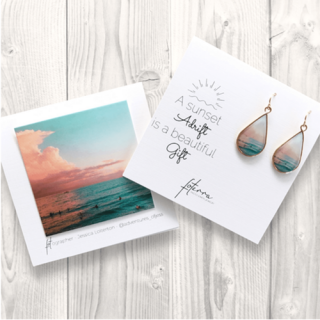 『 Foterra Jewelry』シンプルワンピコーデのアクセントに！「Sunset Gift」ピアス(シルバー)の商品画像