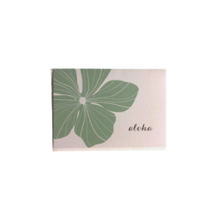 『BRADLEY&LILY』 大人のハワイを感じるデザイン！／メッセージカード／花柄Aloha（緑）の商品画像