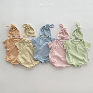 2022s〈OOTTBeBe〉5color classic colorfull rompers  ／＊（H05）
