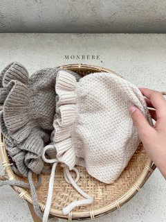 2022aw【monbebe】 iris knit bonet ／＊(091)