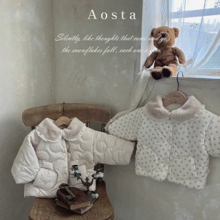 2022aw 【AOSTA】カメリアボア襟コート／＊（S101）