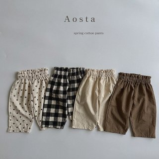 2023ss 【aosta】コットンアソートパンツ／* (A01)