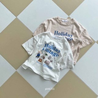 2023s【PINK】Holiday Vintage Tシャツ ／＊(A031)★