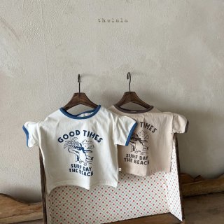 2023s【Lalla】ママもおそろい：GOOD TIMES ペンギンTシャツ ／*(A031)★