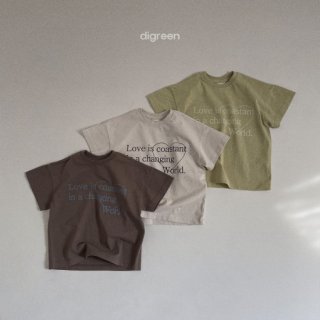 2023s【dig】3color：world heart ロゴTシャツ/* (N041)