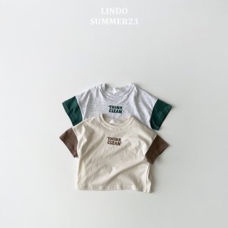 2023s 【Lindo】 think clean Tshirt/* (J04)★