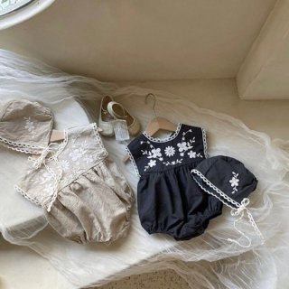 2023s ˹դ Baby Flower embroidery rompers /C(B05)