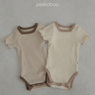 <img class='new_mark_img1' src='https://img.shop-pro.jp/img/new/icons13.gif' style='border:none;display:inline;margin:0px;padding:0px;width:auto;' />2023s【Peekaboo】Baby：キャラメル ふりる ロンパース /*(N05)★