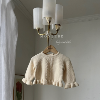 2023AW【monbebe】frill pullover knit /*(N08)★