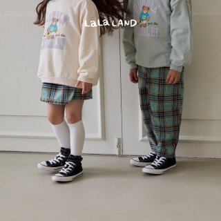 2023AW 【lalaland】 2color ミューズチェックパンツ・スカートパンツ /*(B08)★