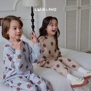 2023AW 【lalaland】　Kids・Baby：3color ベアチョコクッキーMTM・pants /*(B08)★