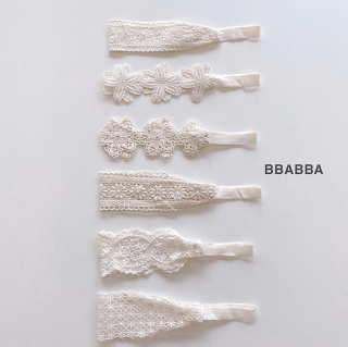 2023aw【BBABBA】laceヘアバンド /* (N09)