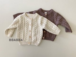 2023aw【BBABBA】Baby：cableカーディガン /* (N09)