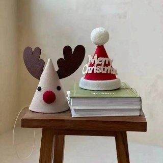<img class='new_mark_img1' src='https://img.shop-pro.jp/img/new/icons13.gif' style='border:none;display:inline;margin:0px;padding:0px;width:auto;' />2023AW Xmas！となかいさん帽子・merry Christmas帽子 /T(B09)