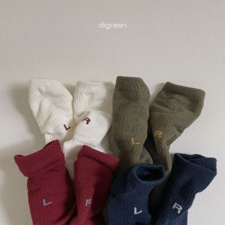 2023w1【digreen】Left Right socks /* (N10)★