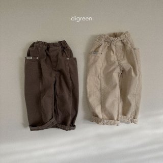 2023w1【digreen】rivet pants /* (N10)★