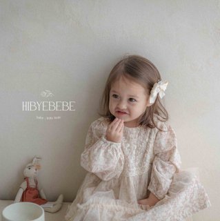 2024s1【hibyebebe】12 レベッカレースワンピース /* (B01)★