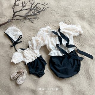 2024ss1HI BYE ޥޤ⤪· modern lace swimwear set/* (M03)
