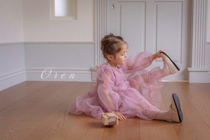 おままごとサイズ ウランガラス 子供用 お子様サイズ アメリカ製 箱付き 羊 2025aw1【OREN】66：(80cm~120cm)マリアンオーガンザロンパース