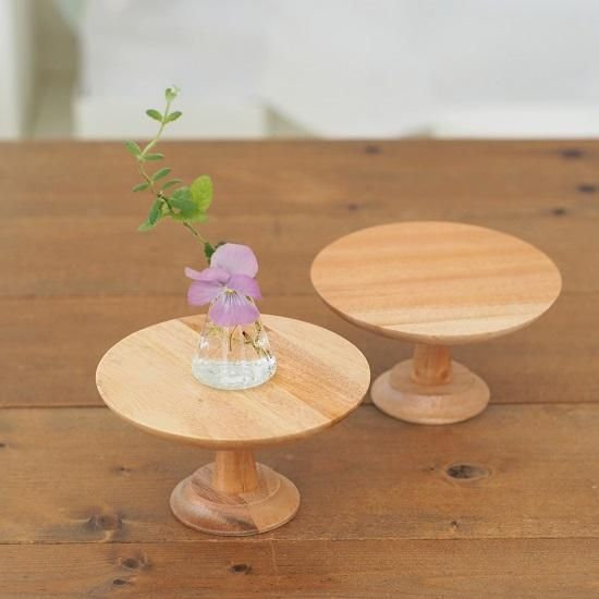 未使用美品　希少　オレフォス　Orrefors　インターメッツォ ケーキスタンド ケーキスタンド L ナインマーケ マホガニー ケーキ タルト パイ