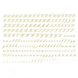 陶磁器用転写】アルファベットA筆記体(黒)SSサイズ - 陶絵付道具