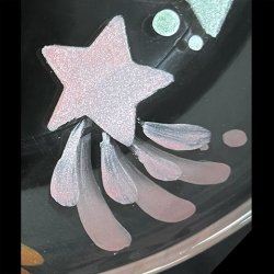 (600〜620℃焼成)【ガラス用メタリック粉末上絵具】ライトピンク　※注意！陶磁器には使えません