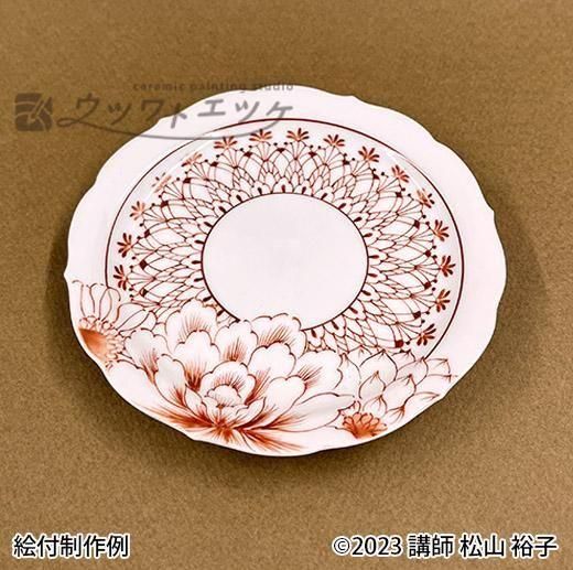 絵付け食器 ウツワトエツケ 有田の器 桔梗渕5寸皿