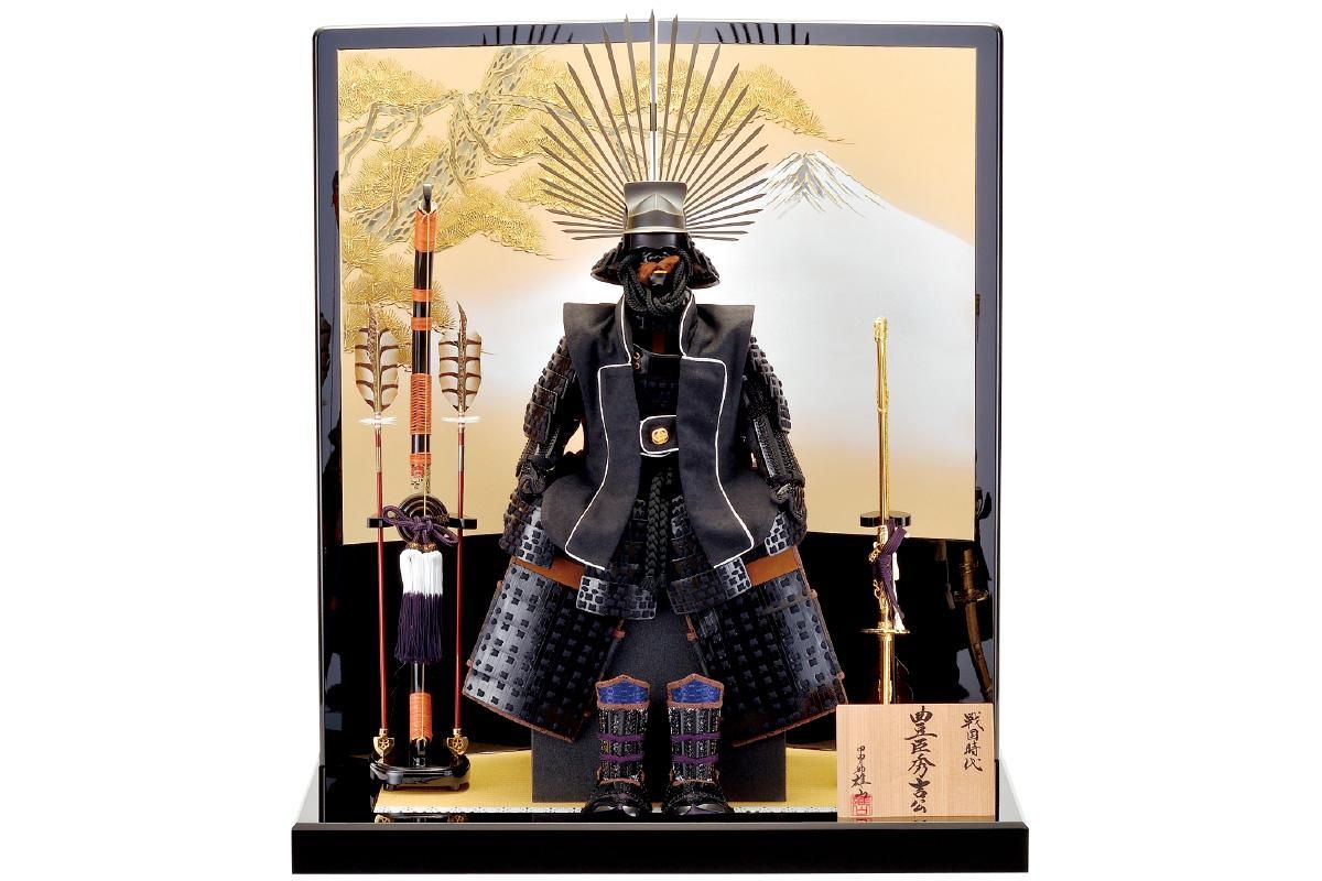 2025】五月人形鈴甲子雄山作 10号本仕立豊臣秀吉胴丸革鎧飾り 2025】五月人形鈴甲子雄山作 10号本仕立豊臣秀吉胴丸革鎧飾り