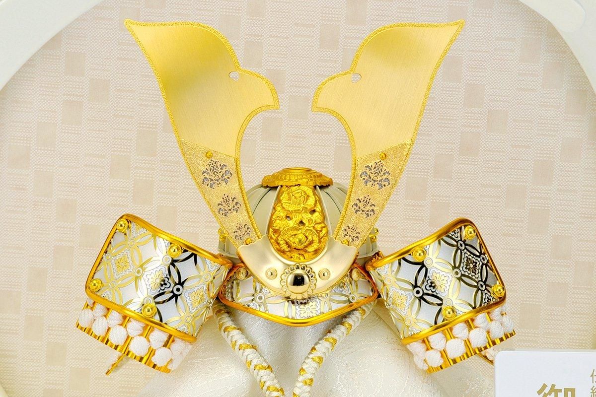 2025】五月人形皇宸作6号白金七宝大鍬兜白月台飾り - 福田屋人形 2025】五月人形皇宸作6号白金七宝大鍬兜白月台飾り - 福田屋人形