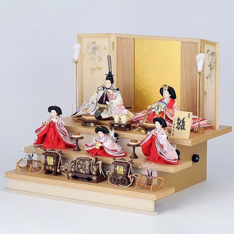 伝統的な雛人形セット平安 豊久