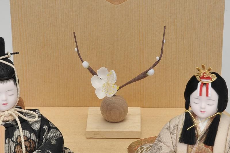 桃山雛 ひな人形 花飾り付き お雛様 コンパクト
