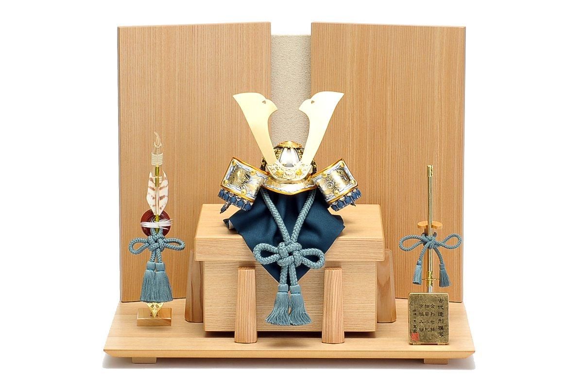 兜　かぶと　飾り 五月人形 コンパクト 純金 かぶと 24K 24金 兜 カブト 収納ケース付