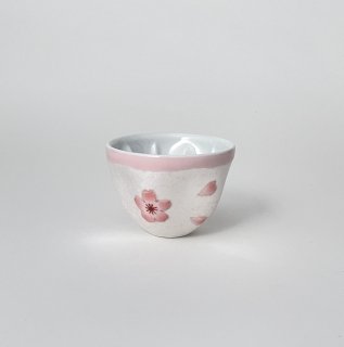 薄ピンク釉虹彩桜　桜小煎茶