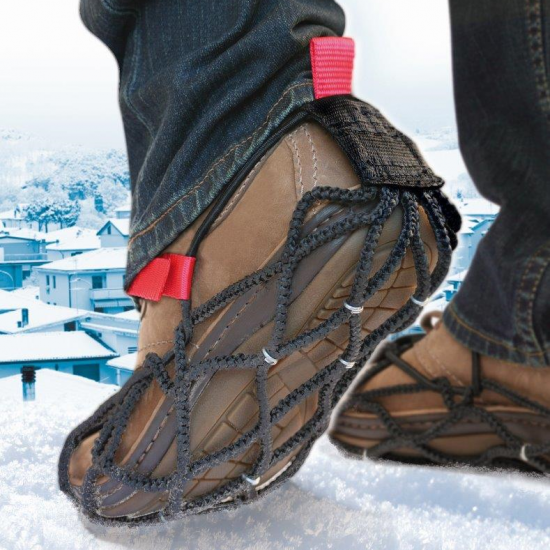【EzyShoes】シューズ用滑り止め欧州で大人気！ウォーキング用専用ケース付きLサイズ約240g、片足約120ｇ - Takis Co.,Ltd.  タキス公式オンラインショップ