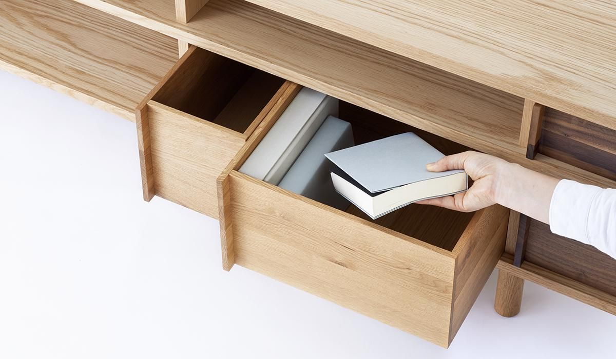 H506\" たのメル便 送料無料 W1800 ローボード 木調 H506