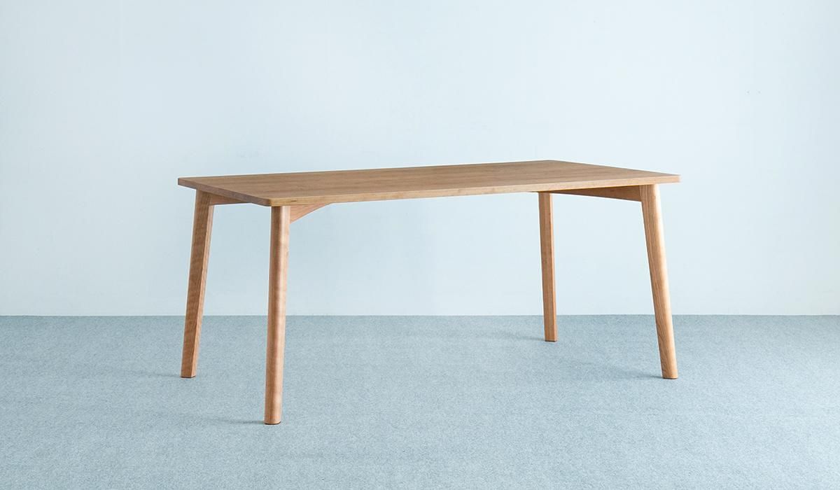 toromichan　オイルフィニッシュ　ダイニングでもデスクでもテーブル DI-1594 オイル塗装のナチュラル色ダイニングテーブル｜125cm