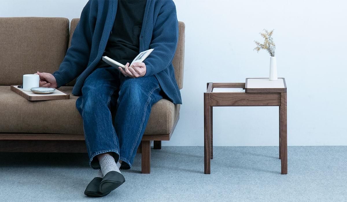 はたらく サイドテーブル【 シングル 】 - TATENO WOOD ART online