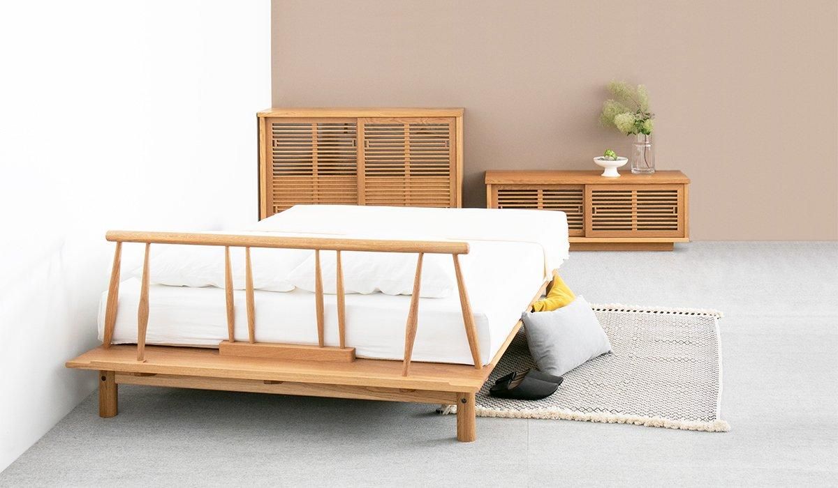 FLAX ベッド【ダブル】 - TATENO WOOD ART online store |【家具通販