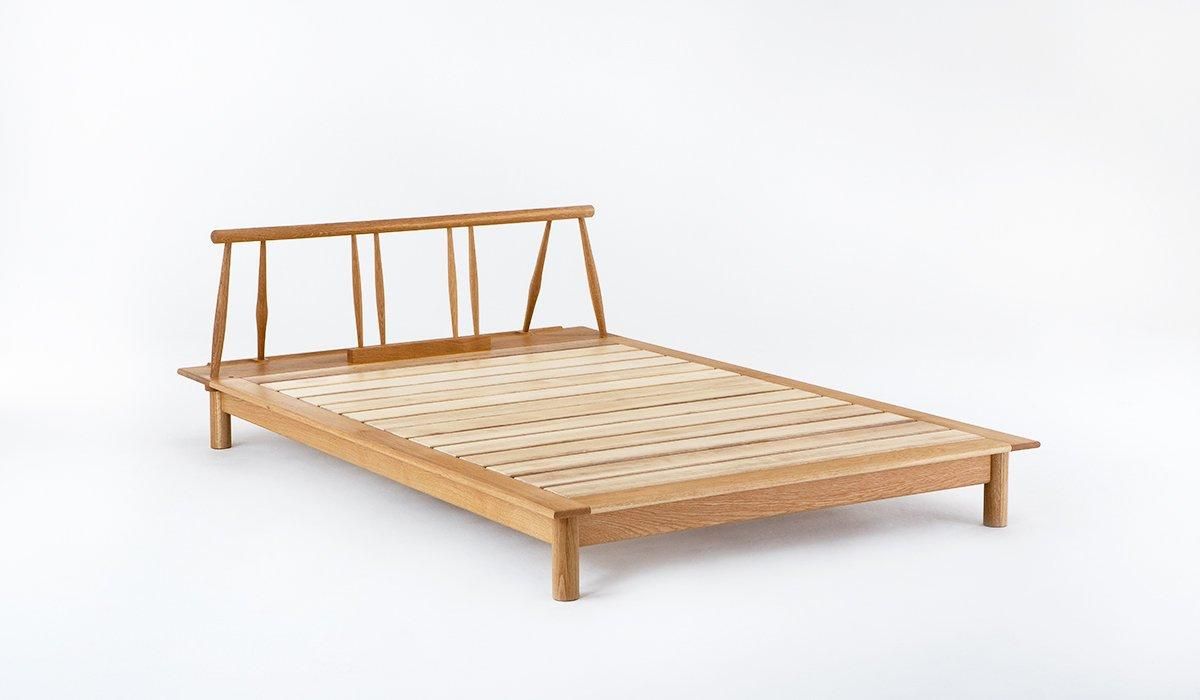 美品♡ベッド イヴェール ファブリックレザーベッド すのこベッド セミダブル厚さ