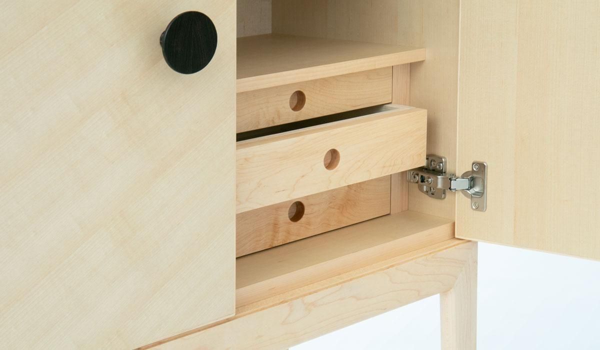 MAPLE】ANEMONE 2ドアキャビネット - TATENO WOOD ART online store