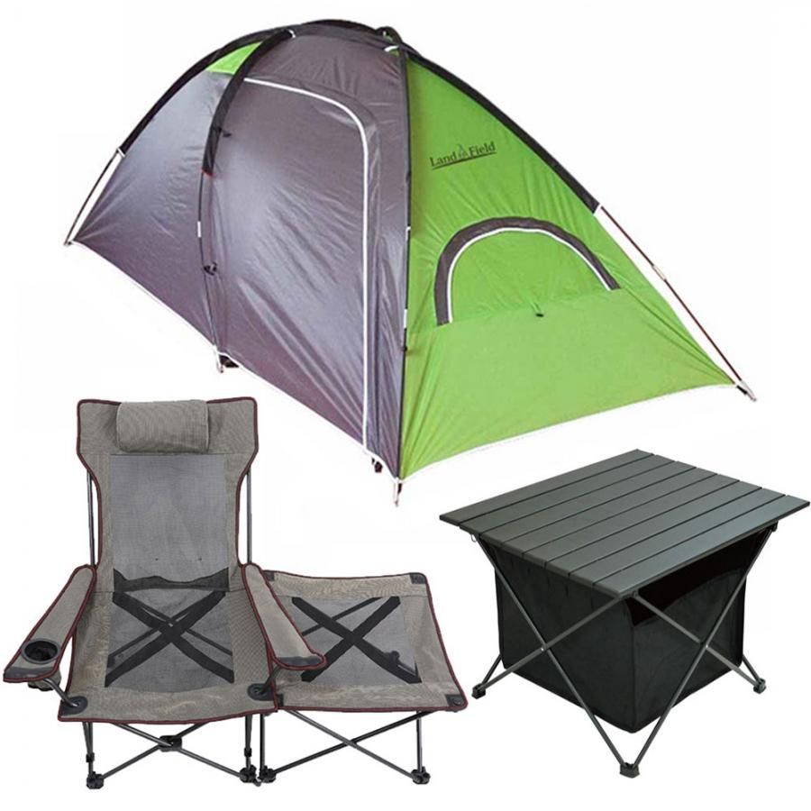 LandField ソロキャンプ スターターセット 3点入り 2ルームテント ...