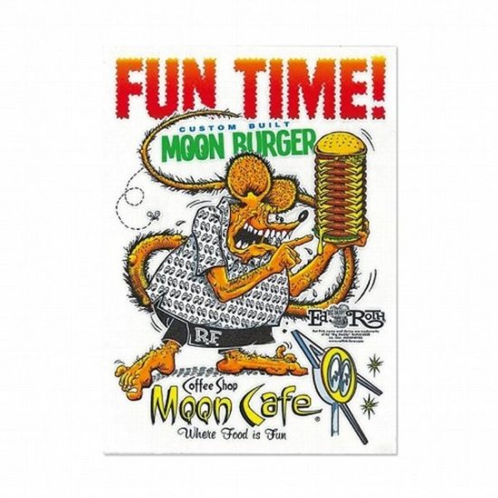 åȥե Rat Fink ࡼ ե ƥåRatFink x MOON Cafe Sticker (MQD037) ǥ ꥫ Ứ 졼