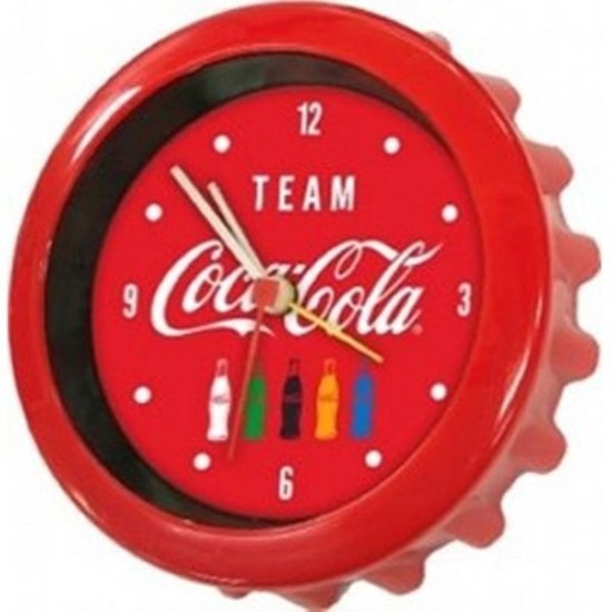  COKE 饭åץåʥåɡTEAM Coca-Cola Bottle Cap Clock PJ-OL06黨 ꥫ󻨲