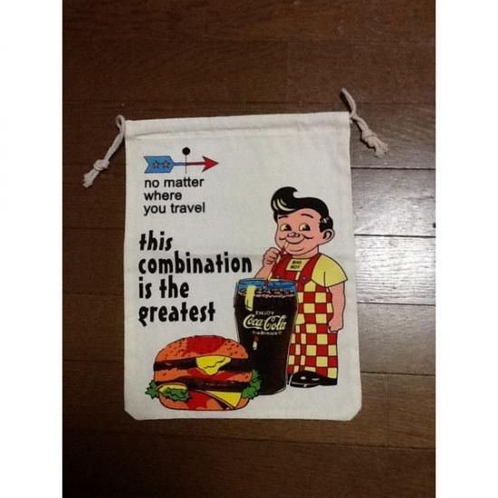 アメリカンデザイン　巾着袋 (F)キッズバック　アメリカン雑貨,アメリカ雑貨
