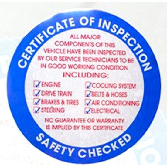 ƥåAmerican Inspection Sticker BL  ƥå롡֡Хꥫߥꥫ󻨲